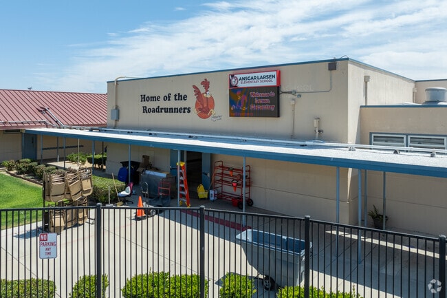 Ansgar Larsen Elementary School serves grades K=5.