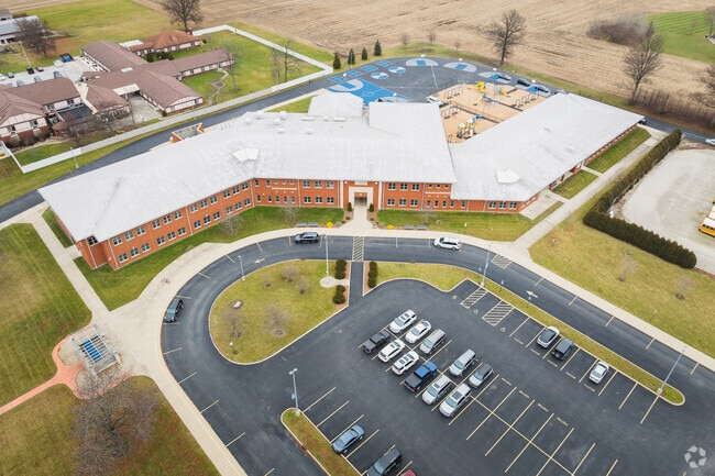 Green Springs Elementary front entrance welcomes all