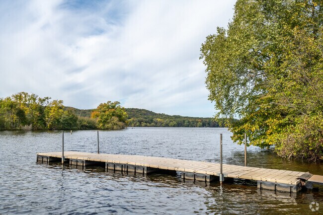 Residents can fish from the dock at Riverview Park.