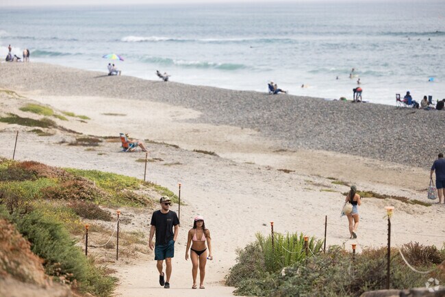 There is plenty of area to grab a beach blanket and layout at the Ponto Beach La Costa.