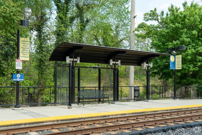 The Jones Falls Light Rail Station in Mt. Washington serves as a great alternative to driving into the city.