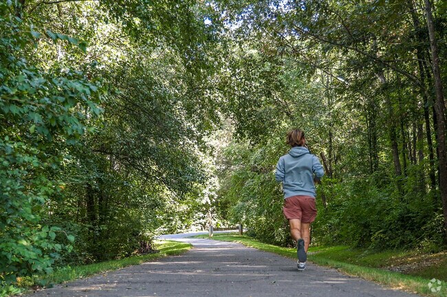 Go for a run along the shady trails in Countryside Park.