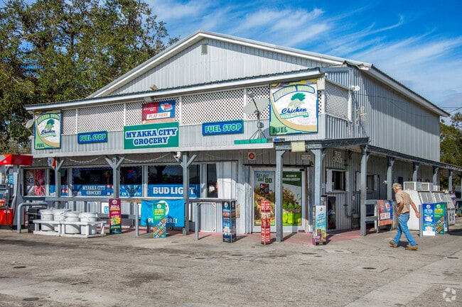 Myakka city grocery is the local place to go for a quick grab of drinks or gas.