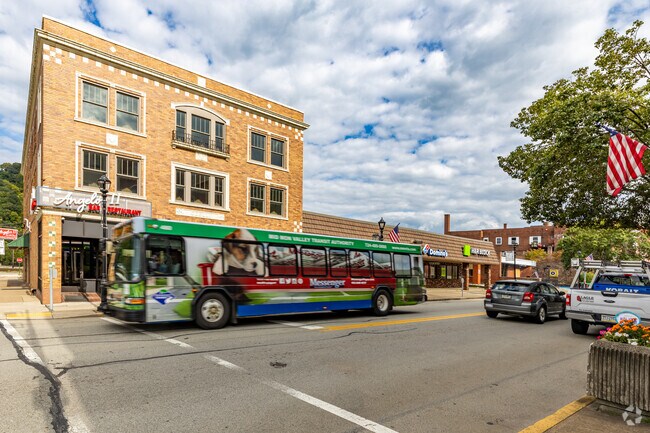 The Mid-Mon Valley Transit Authority has bus stops all through Monongahela for residents.