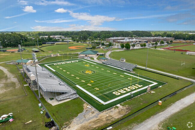 Conway High School has a large modern football stadium in Conway.