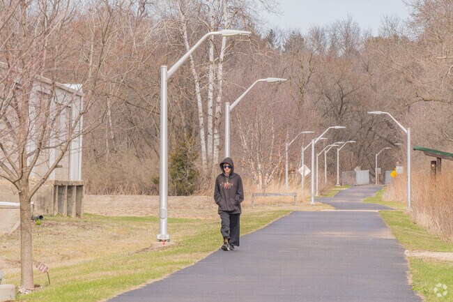 Platteville locals can enjoy hiking along the scenic Rountree Branch Trail.
