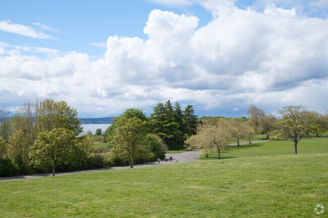Briarcliff locals can take in stunning views of the Puget Sound from Discovery Park.