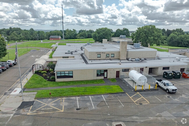 Cook Hill Elementary School is located at 57 Hall Road in Wallingford, CT.