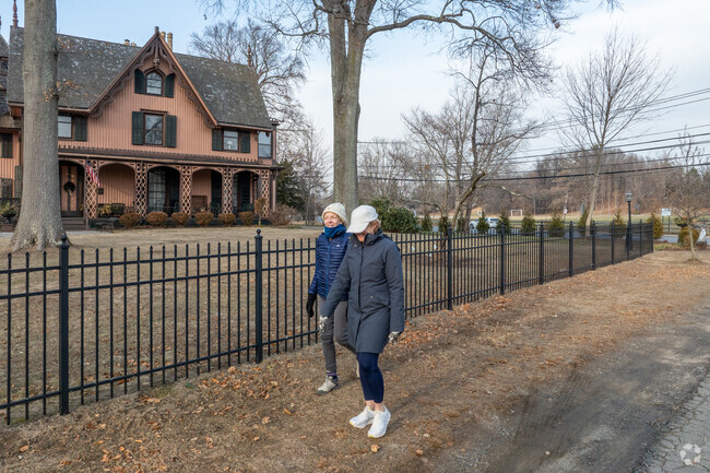 Southport has a highly walkable with large easements and quiet roads.