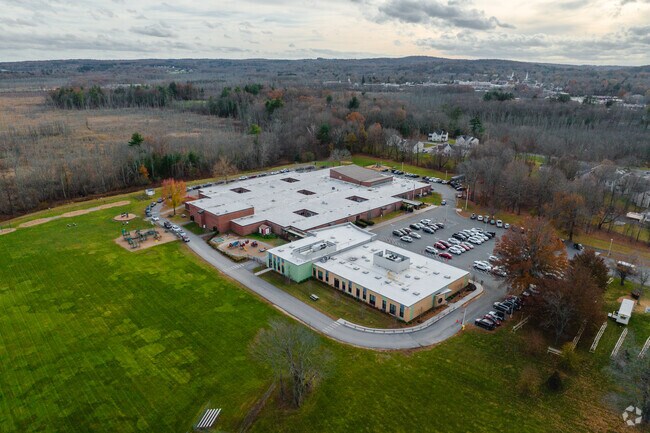 Hastings Elementary School Has a large field for its students.