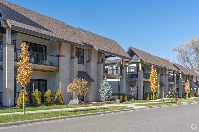 A row of condominiums in the Pamela Park neighborhood of Edina.