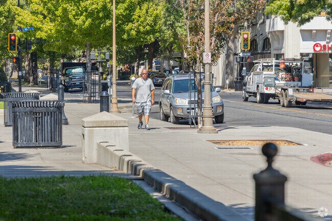 Walking from any part of South Campus quikly gets you downtown.