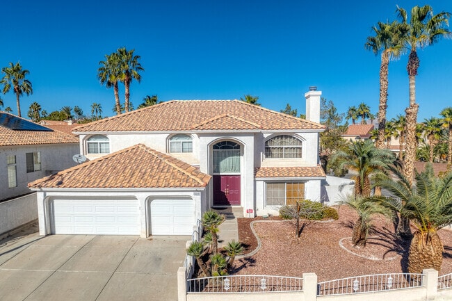 Spanish-style homes are very common here in Whitney ranch.