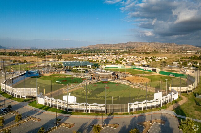 Big League Dreams in South Perris features multiple baseball fields.
