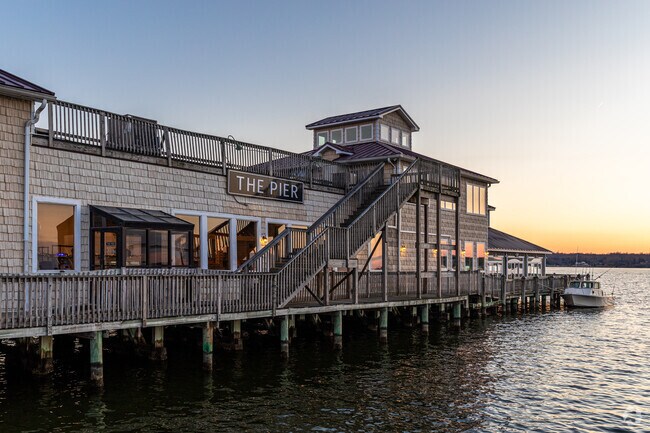 Enjoy the breathtaking views while having dinner at The Pier Restaurant in Solomons.