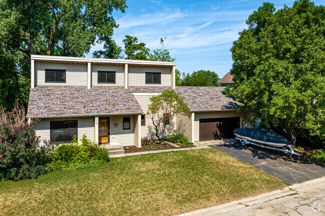 Contemporary homes are sprinkled through the neighborhood in Little Canada.
