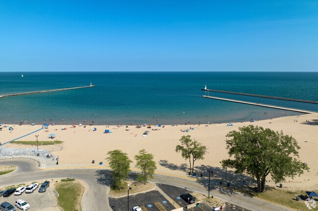 Enjoy a day in the sun at Waukegan Municipal Beach, located on the waters of Lake Michigan.