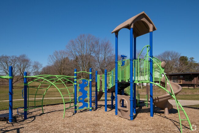 Here is the playground at the Odana Hills Park in the Odana Hills neighborhood of Madison, WI