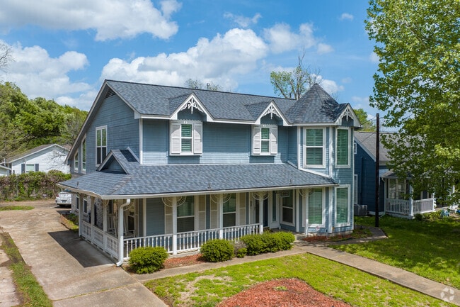 Craftsman-style home in Humble makes for an older farmhouse look.