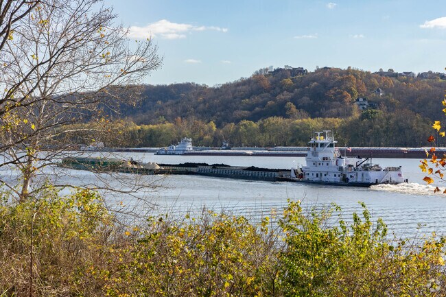 The Ohio River runs along side Fernbank Park in Sayler Park.