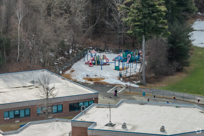Old Mill Pond Elementary School, in Palmer, Massachusetts.