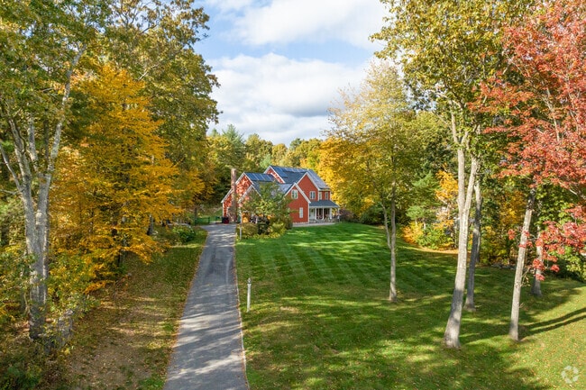 Some Mendon homes are set well back from the road offering privacy and beautiful views.