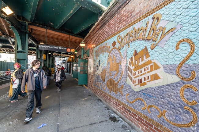 You can get to the Barclays Center in Downtown Brooklyn on the B train from Sheepshead Bay.