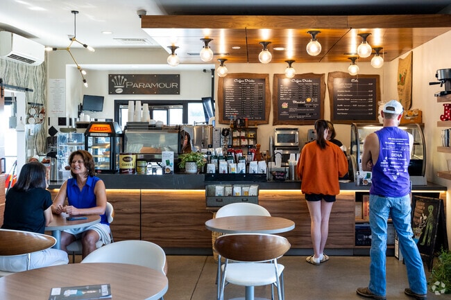 Paramour Coffee has a nice atmosphere for study or chatting with friends over caffeine & food.