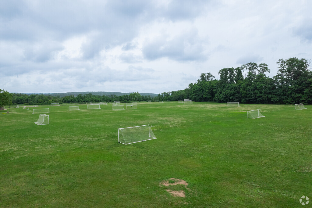 Jefferson Elementary School features soccer fields for students.