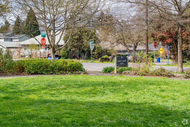 Enjoy beautiful grassy fields at Seen's Dairy City Park, located in the center of Parkrose.