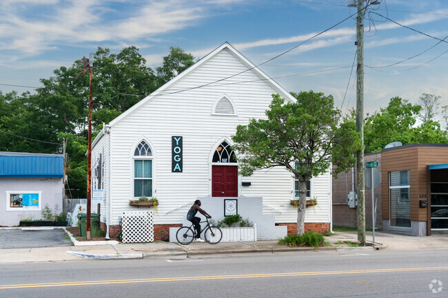 There's a yoga studio in an old church in Dry Pond-South side.