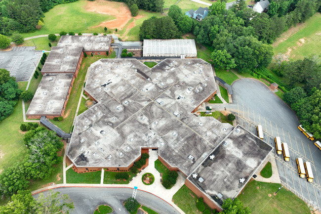 Tapp Middle School's campus supports its near 1,000 students.