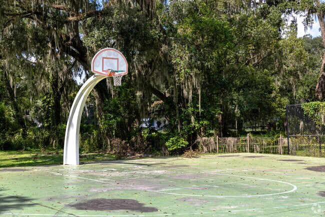 Medulla Resource Center Basketball Court is a great spot for friends to play a pick up game.