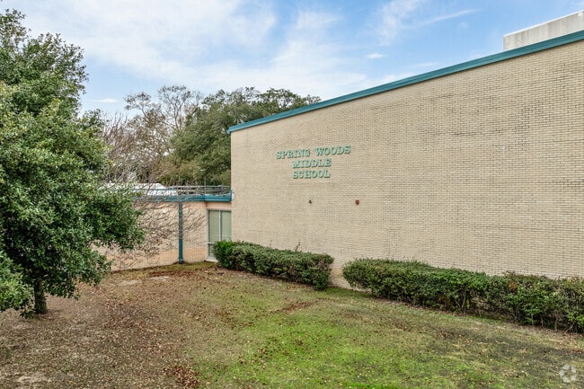 The school encourages community and parental engagement at Spring Woods Middle School.