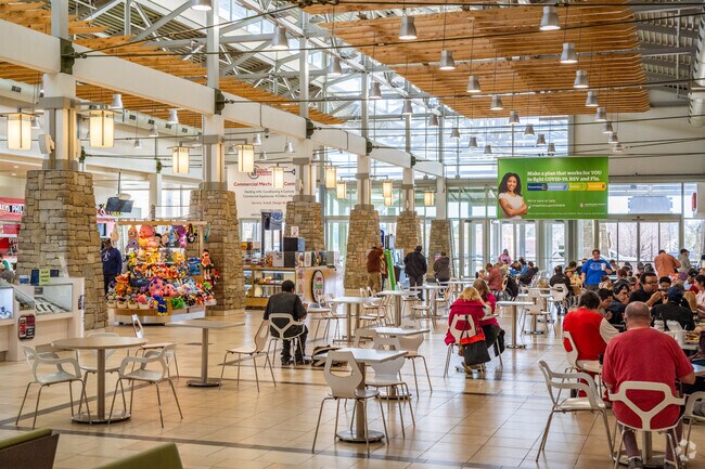 The food court stays busy at Town Center Shopping mall near Centretech in Aurora, Colorado.