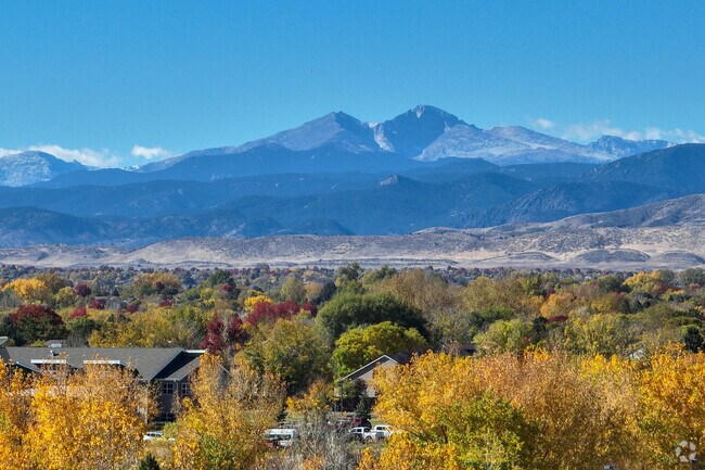 Surrounded by lush green and fall colored trees, Fort Collins homeowners have wonderful views.