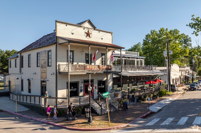 Wunsche Bros Cafe & Saloon is the oldest original building in Old Town Spring.