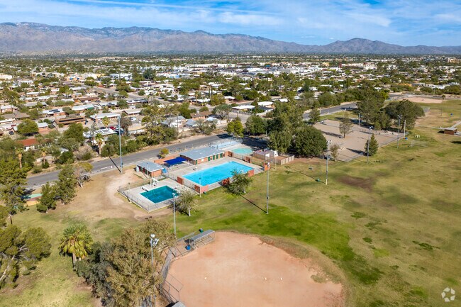 Palo Verde Park in central Tucson offers a few pools and a splashpad to cool off in the summer.