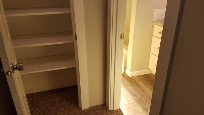 Upstairs hall closet