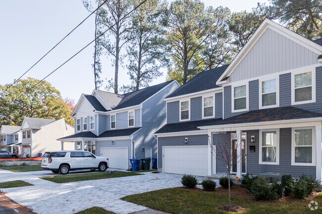 The new construction split-level homes are on the rise in the Sherwood Forest neighborhood.