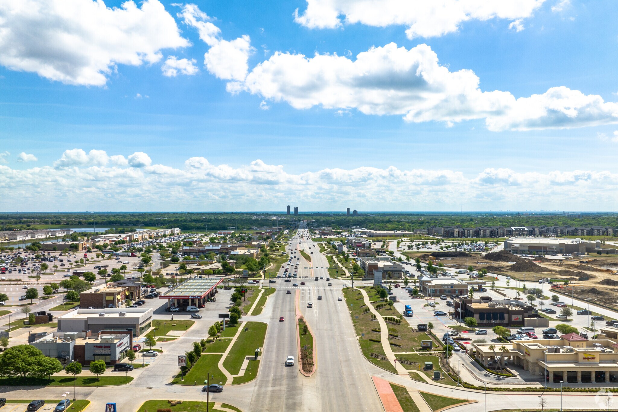 Highway 380 Cuts Through Rayzor Ranch leading to Decatur Going West and The East Side Of Denton.