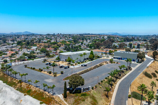 A view from above shows the campus of Tabernacle Christian Academy.