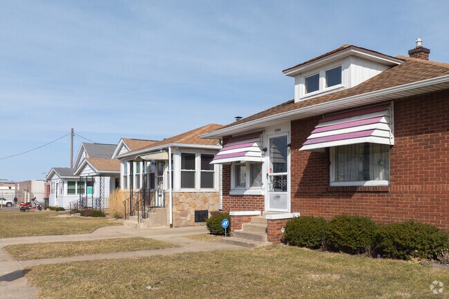 Brick homes can be seen on every residential street of Rum Village.