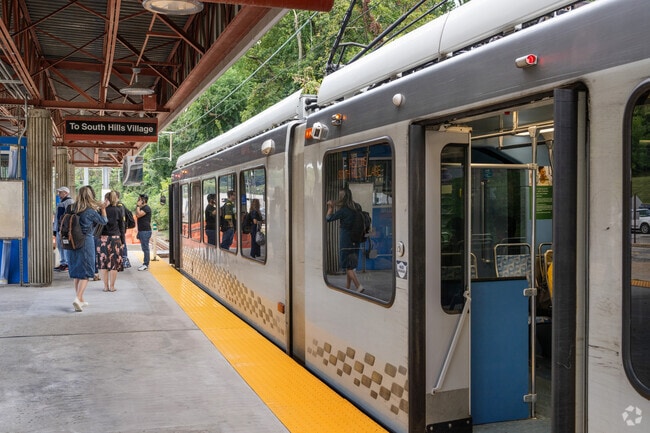 Castle Shannon Station, the heart of the community's commute.