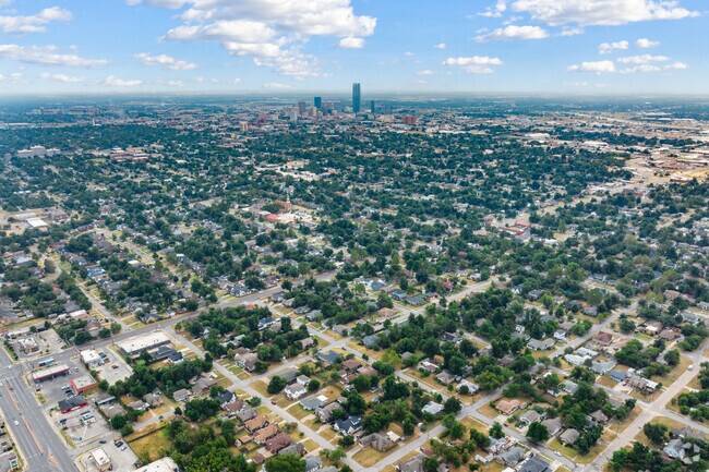 Las Vegas isn't too far from the lively downtown Oklahoma City.