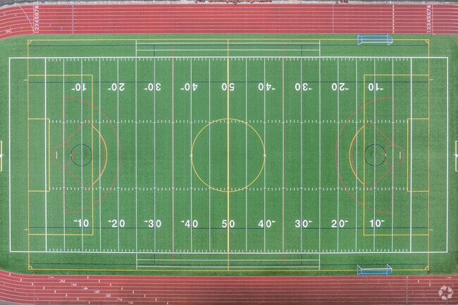 Pacific Cascade Middle School football field.
