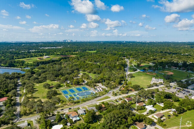 Overview of the Sulphur Springs
neighborhood in Tampa, Florida.