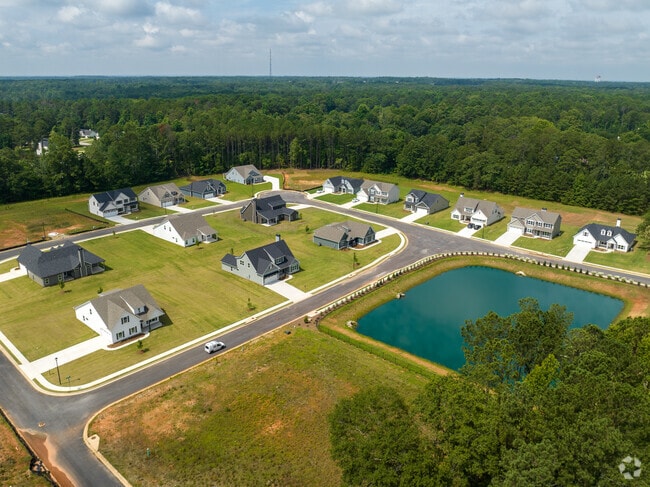 Outlying Coweta County has new developments with modern homes being built.