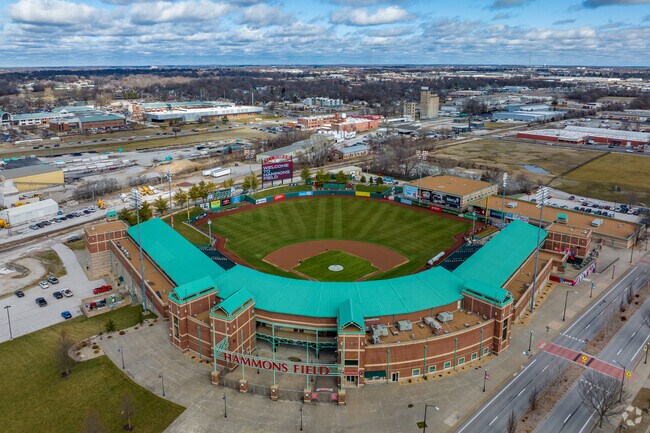 Hammons Field is located north of the Walnut Street neighborhood in downtown Springfield.