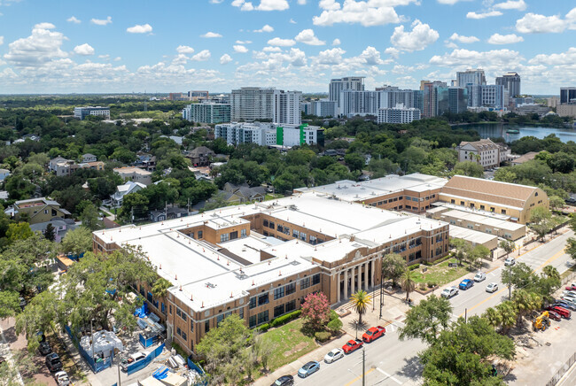 Howard Middle School overlooks Downtown Orlando.